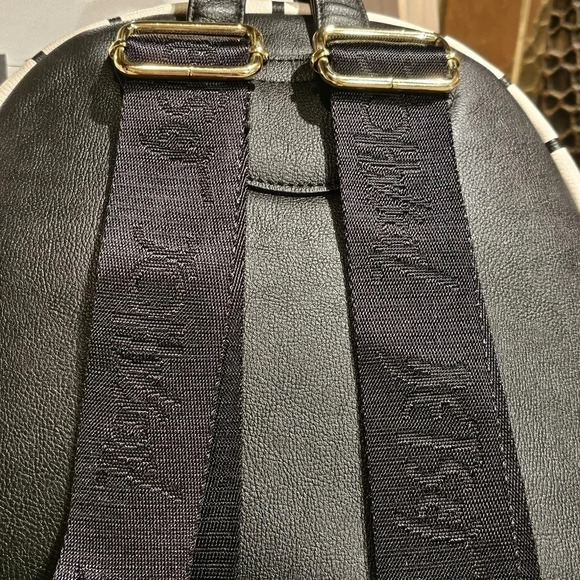 Betsey Johnson Faux Leather Backpack Furry Stuffed Heart - Picture 8 of 16